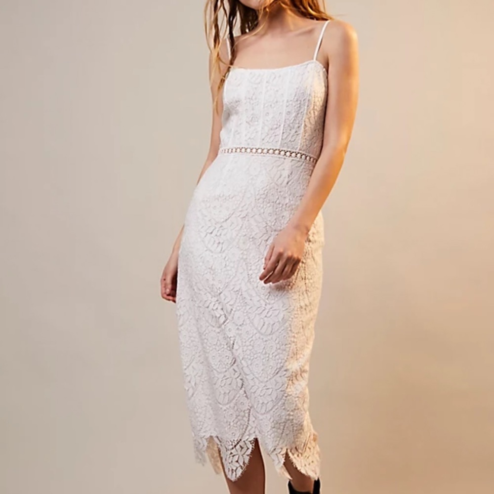 FP x SAYLOR Eizelle Dress in Ivory - Picture 5 of 15